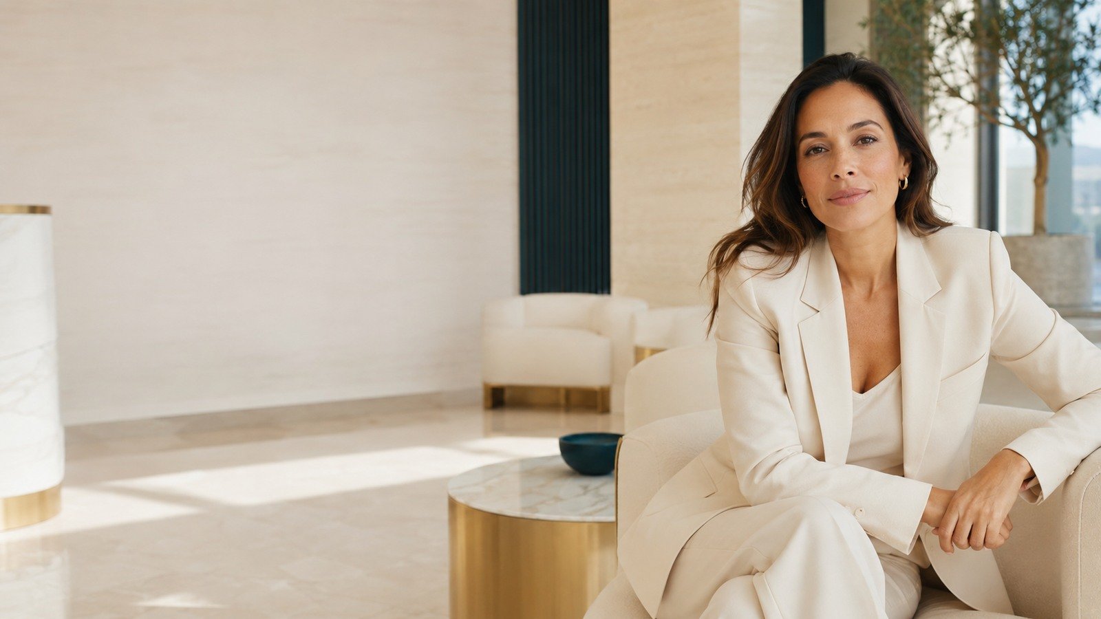 Ambiente sereno e sofisticado da Ajuz Face Clinic
